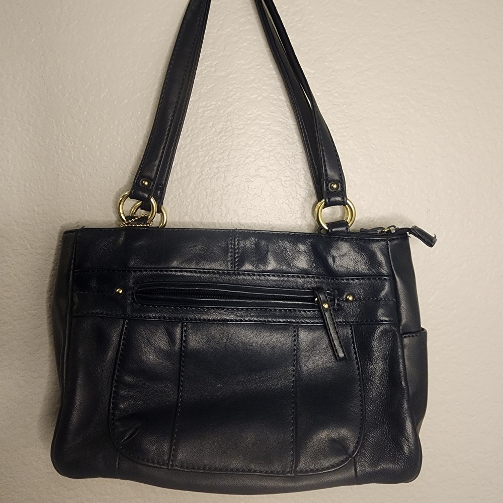 Blue Genuine Leather Bag